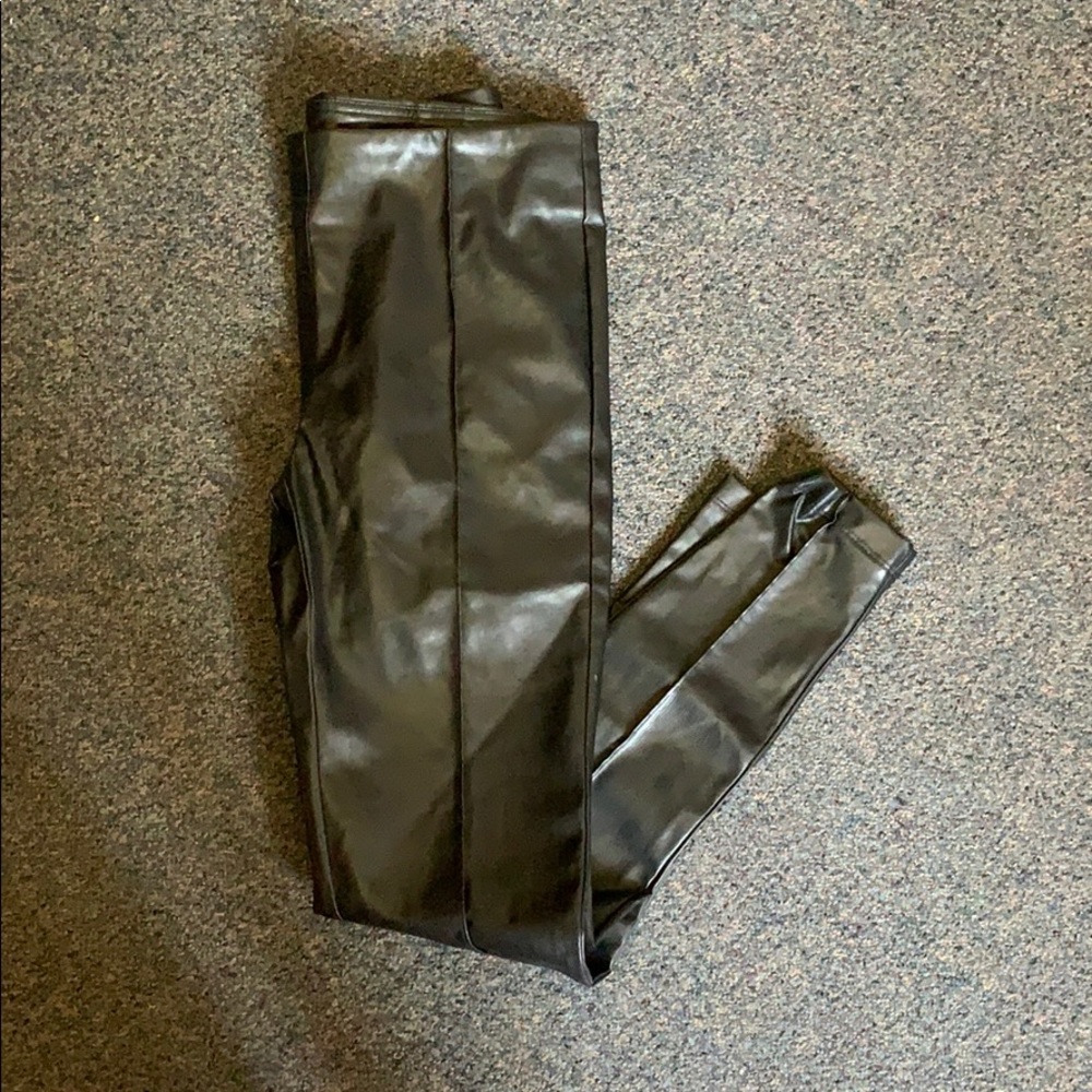 ‼️2/ $20‼️ Black leather pants